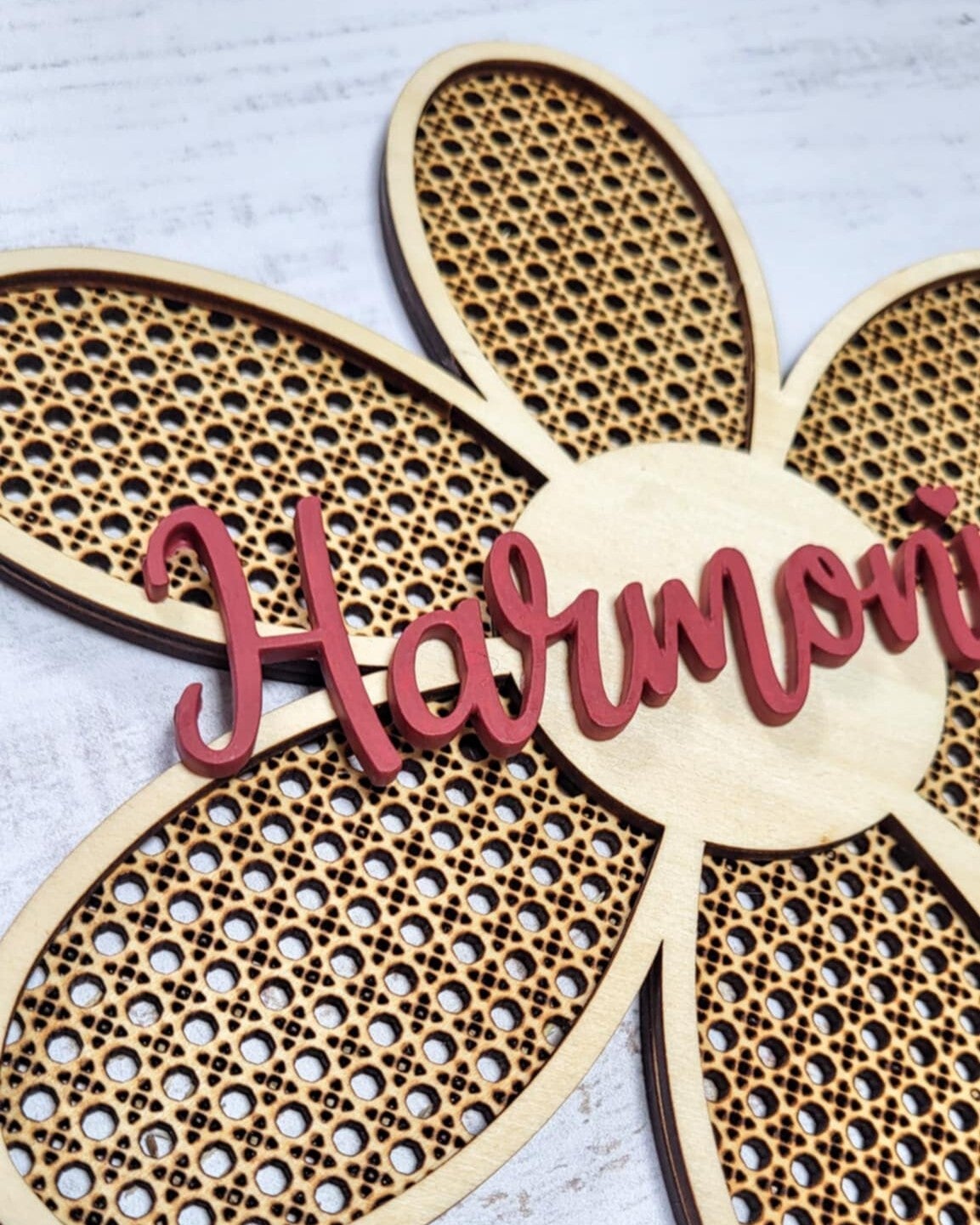 Grande fleur rotin - Harmonie