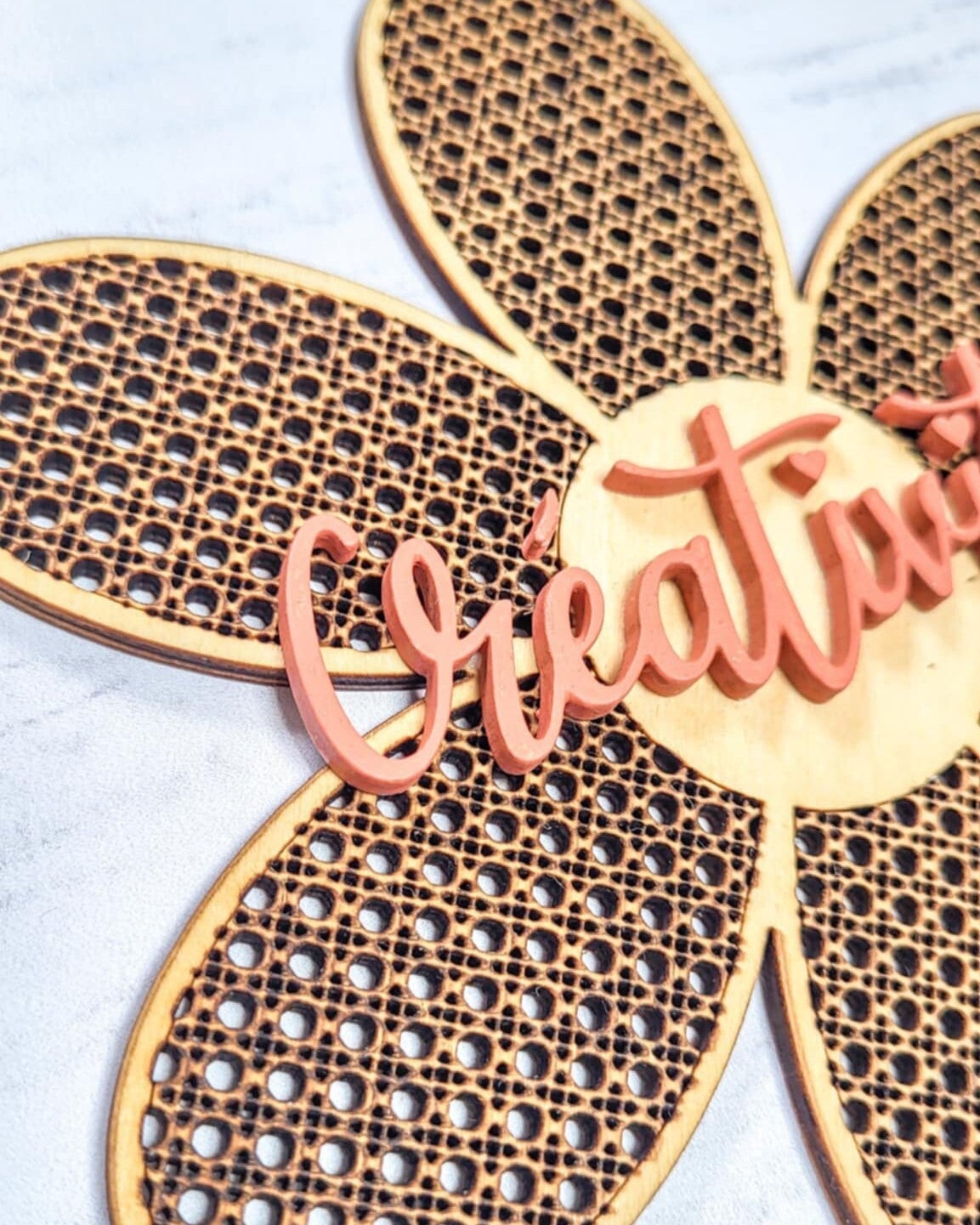 Moyenne fleur rotin - Créativité