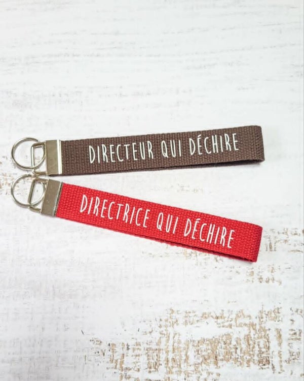 Porte-clés direction d'école – Modèle au choix