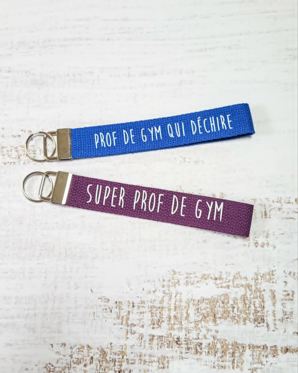 Porte-clés professeur de gym – Modèle au choix