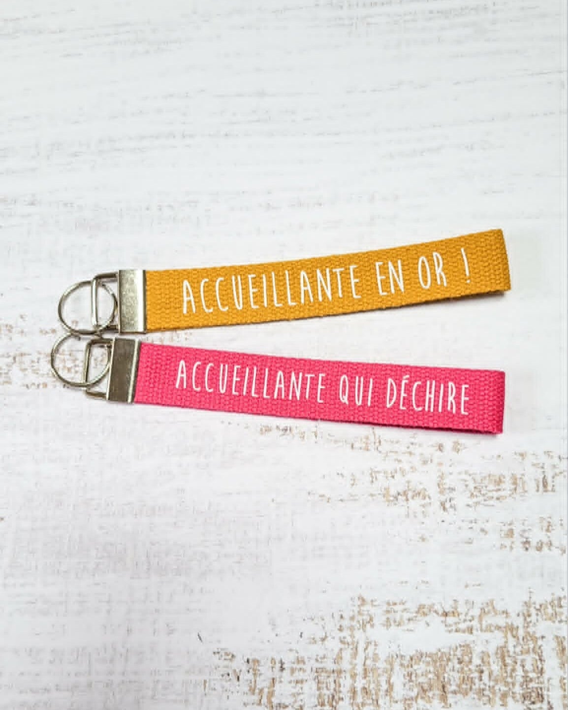 Porte-clés accueillante – Modèle au choix