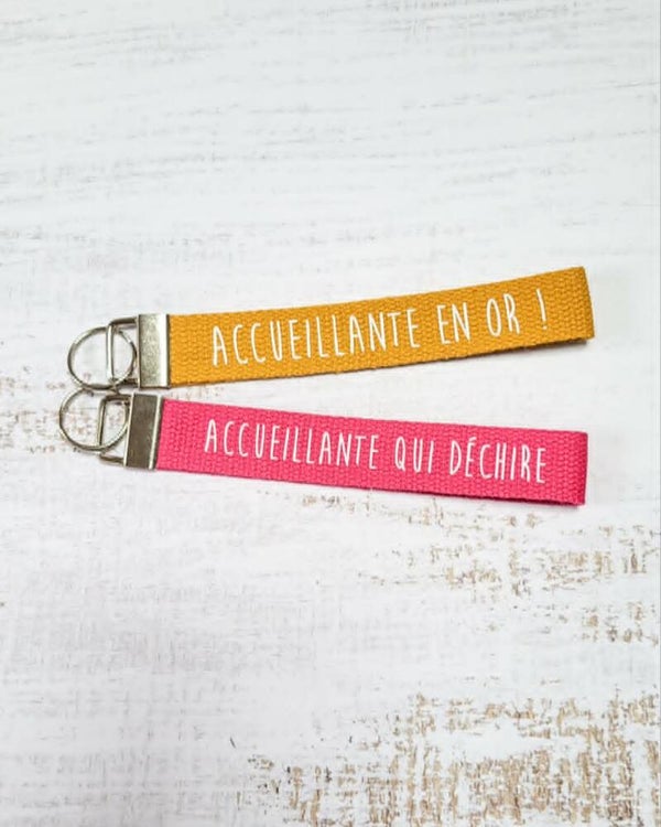 Porte-clés accueillante – Modèle au choix