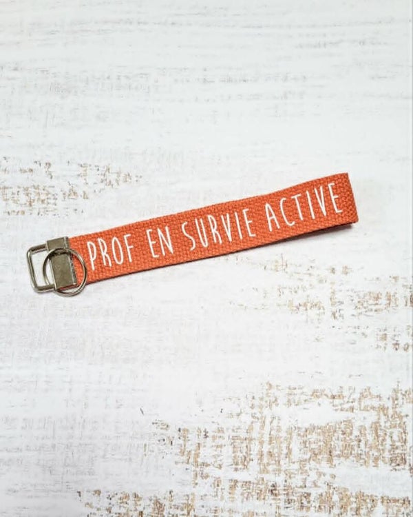 Porte-clés enseignant – Prof en survie active
