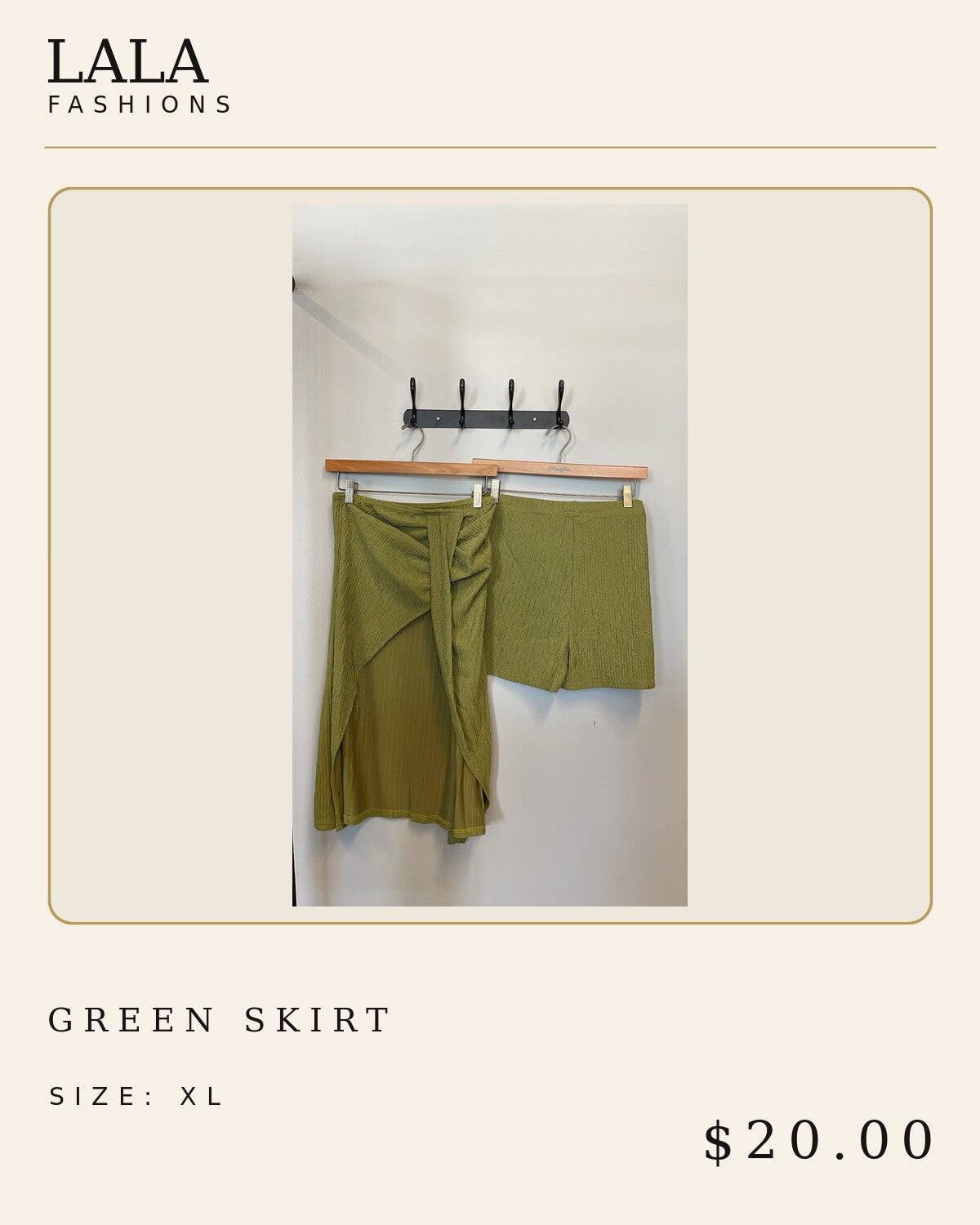 Summer Green Skirt Set