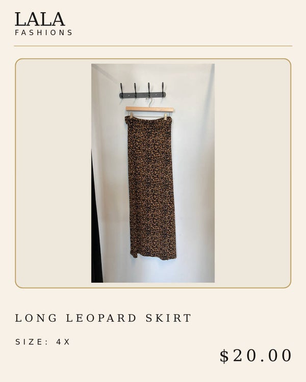 Leopard print skirt