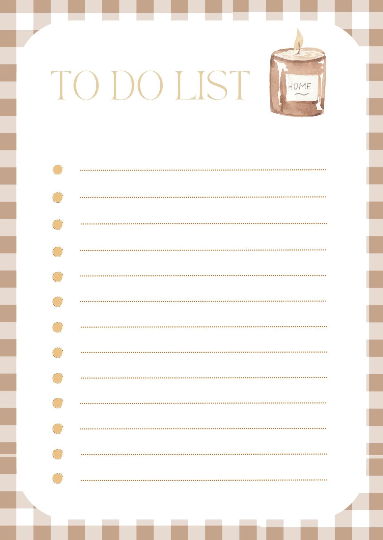 Page to do list