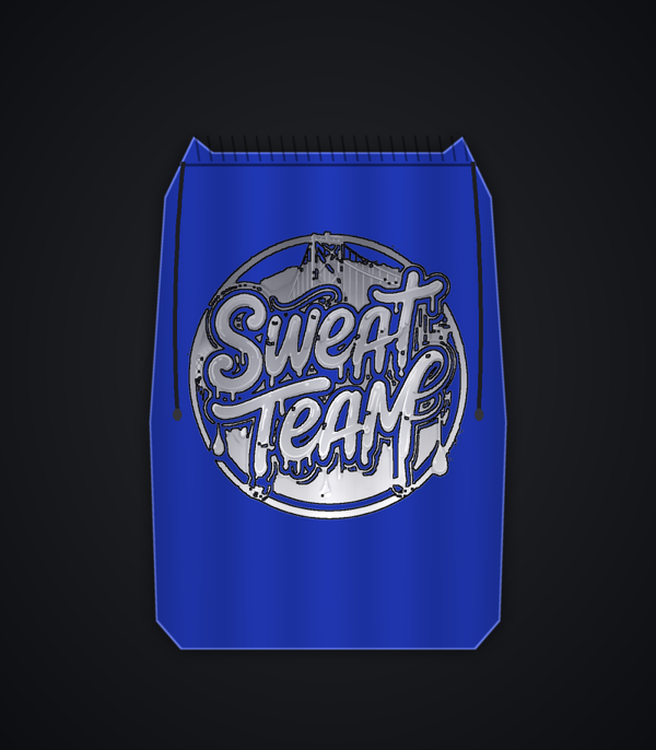 Sweat Team Drawstring Bag - Royal