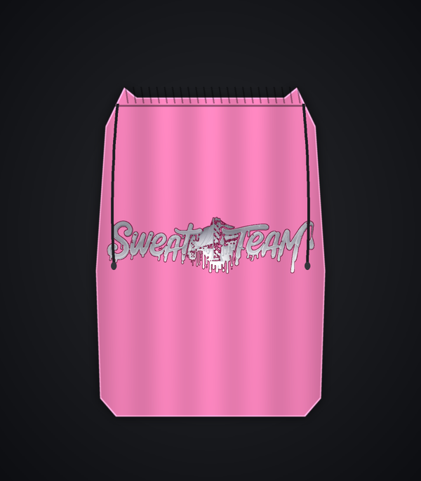 Sweat Team Drawstring Bag - Pink