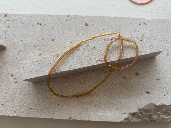 Armbanden met glasparel roze oranje