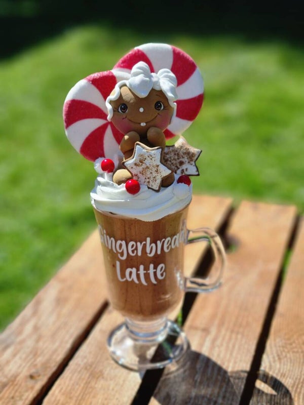 Weihnachts Dekoration, Gingerbread Mädchen Dessert.