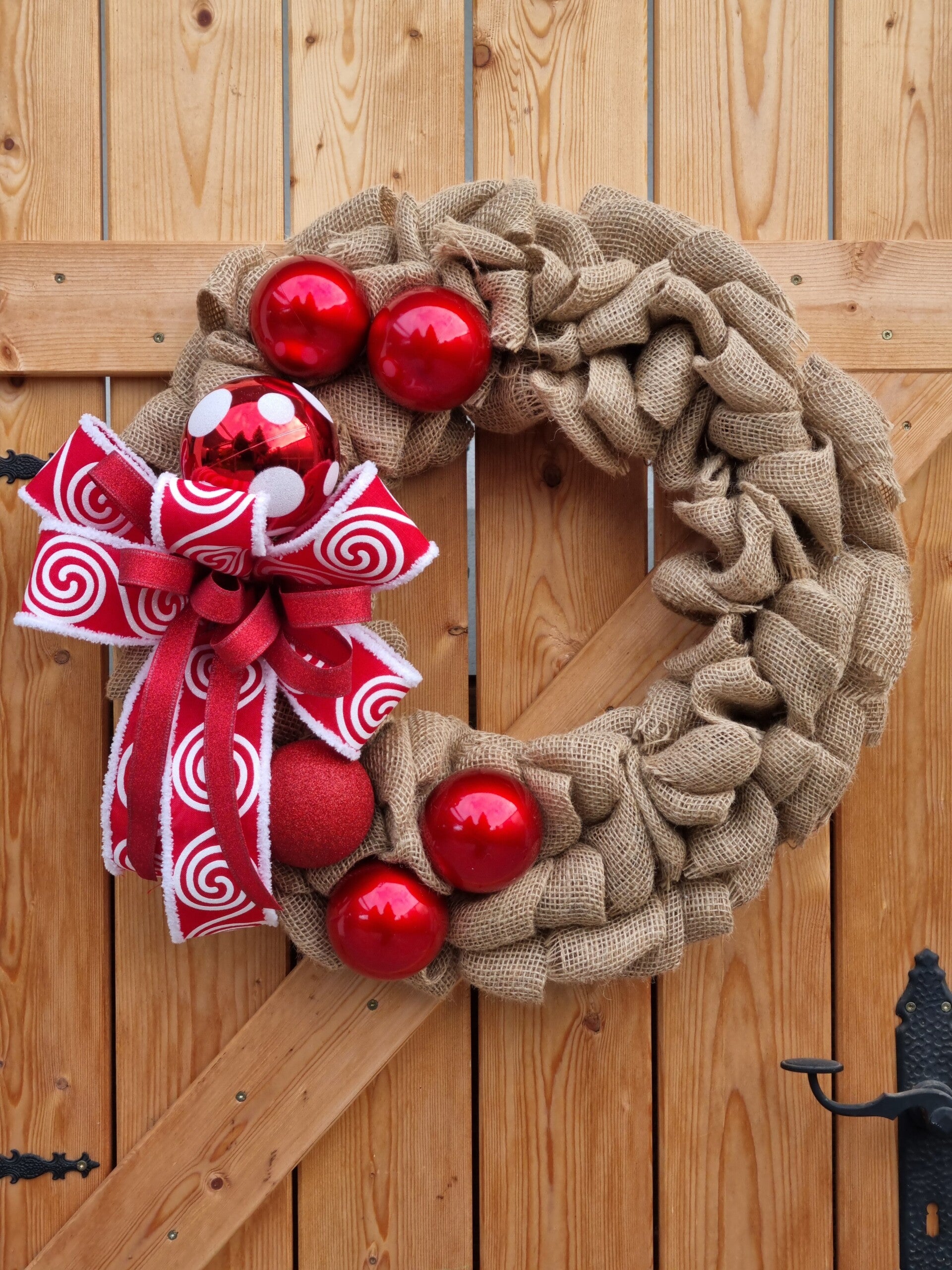 Farmhaus meets american dream Weihnachts Kranz.