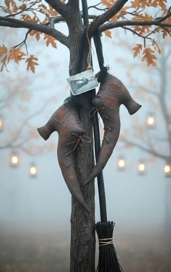 Rustikale Dekoration Hexen Schuhe XL , Vintage Hexen Schuhe