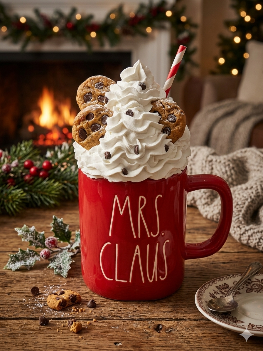 Mrs. Claus Weihnachts-Sahnestraum Fake Topper