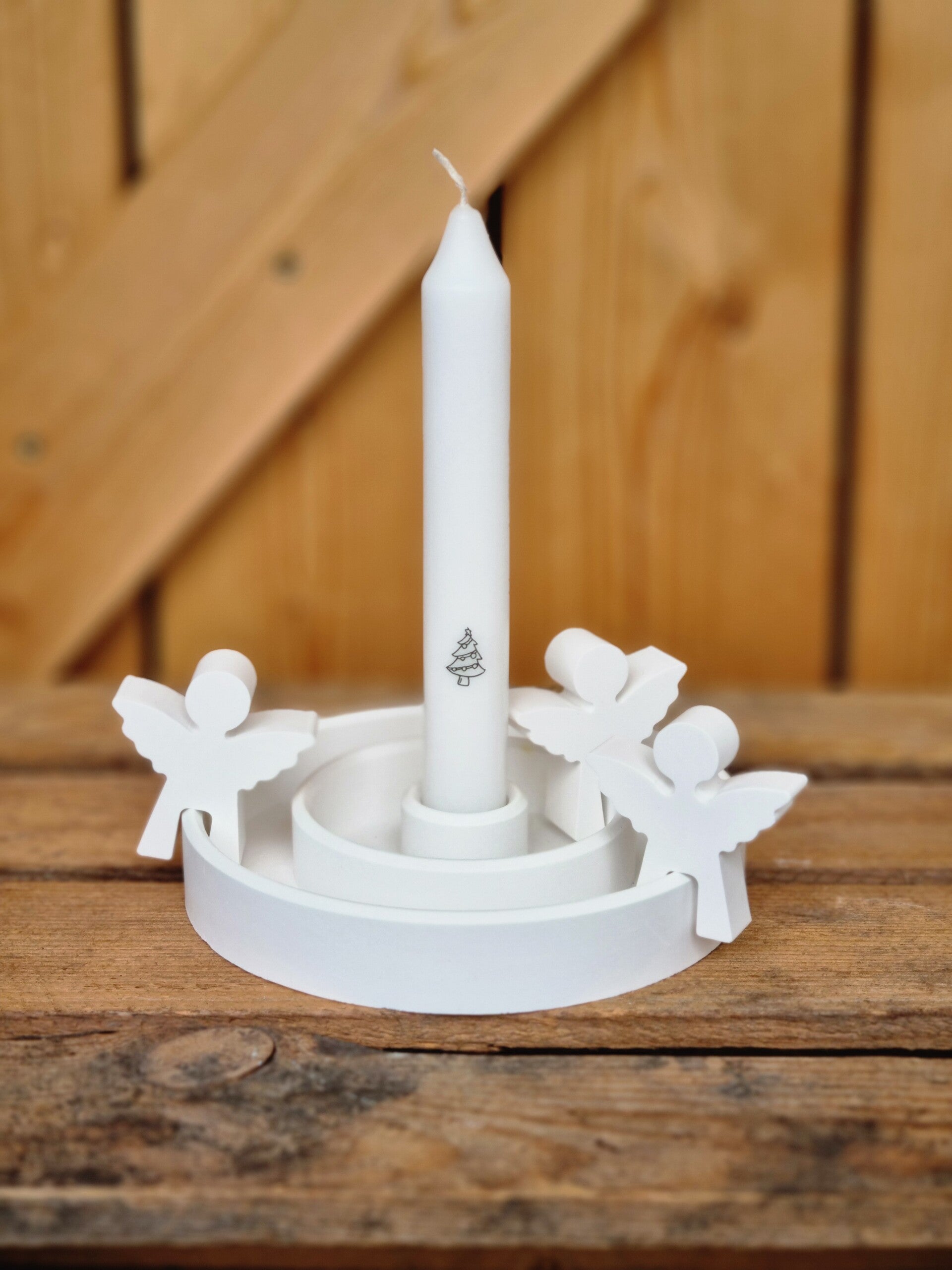 Kerzen Teller mit Engel