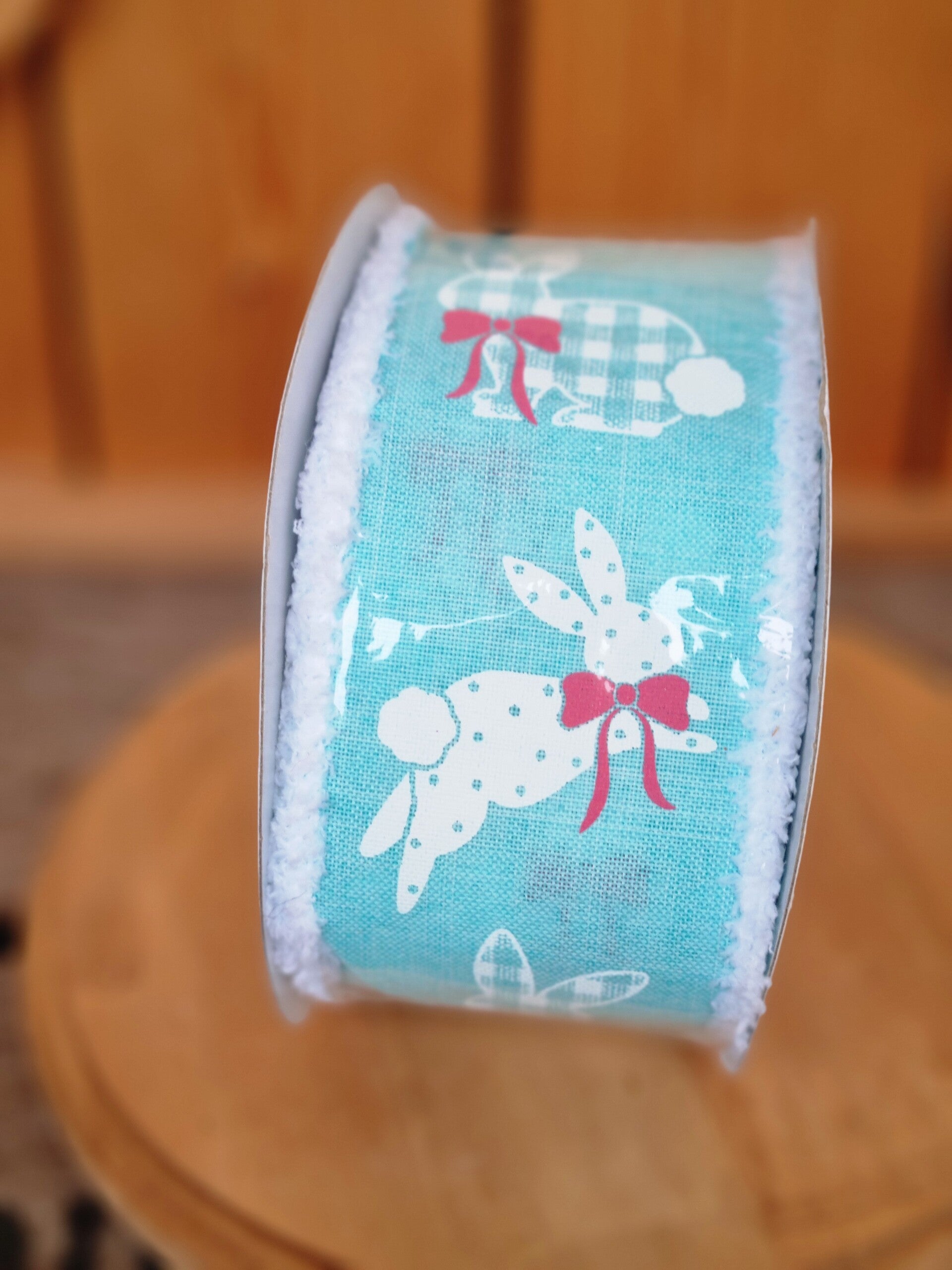 Oster Schleifenband Bunny blue.