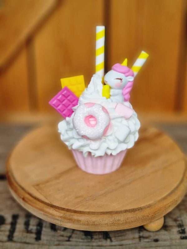 Unicorn fake cupkake