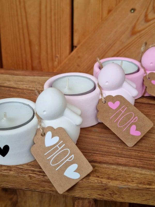 Hasen Teelicht Halter  Oster Dekoration