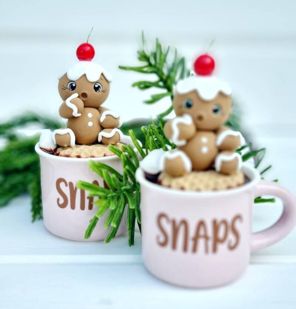 Weihnachts Dekoration, Lebkuchen Männchen Tasse