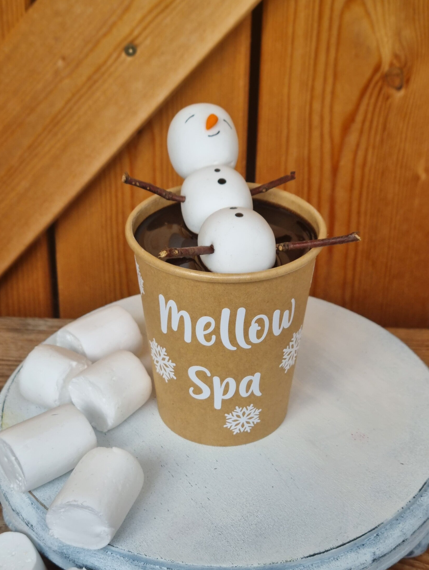 Fake Marshmallow in Schokolade