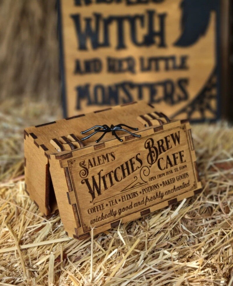 Halloween Holz Kästchen