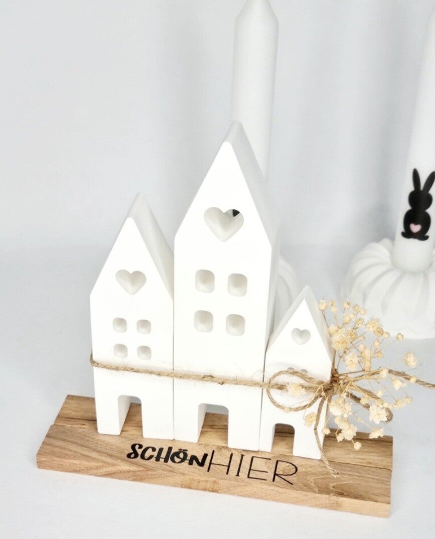 Nordic Arrangement Raysin Häuser Set