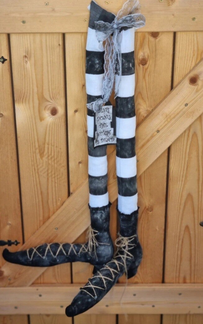 Hexen Beine Primitiv, Rustikale Halloween Dekoration