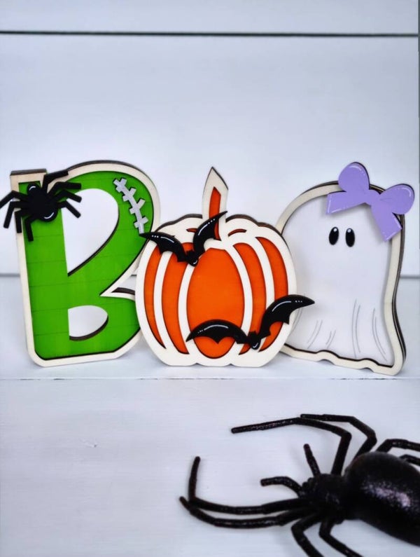 Halloween 3D Holz Dekoration