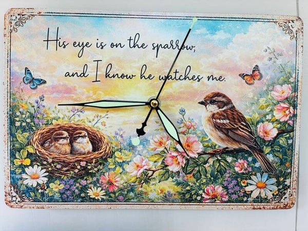 His eye is on the sparrow