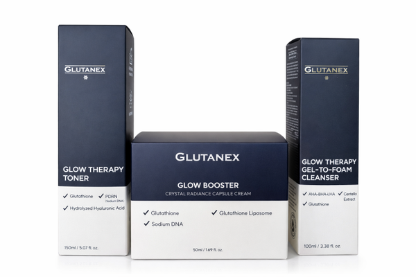 Glutenex Glow Booster Capsule Cream, Cleanser and Toner Bundle