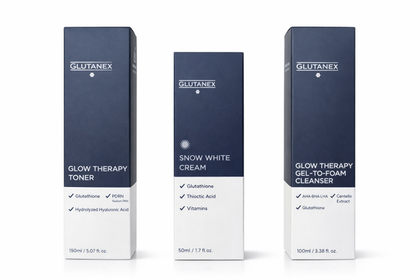 Glutanex Snow White Cream, Toner and Cleanser Bundle