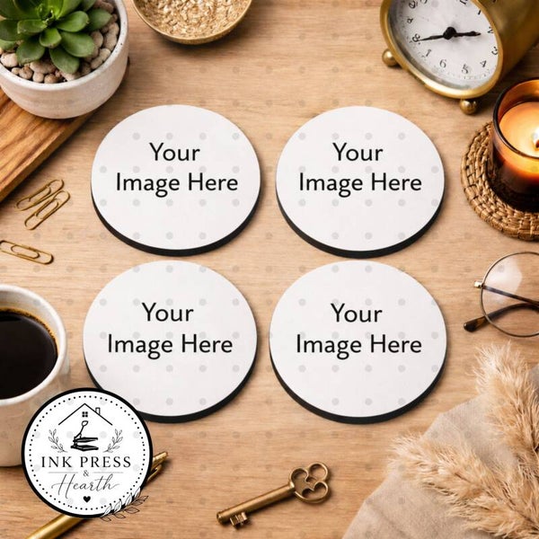 Home Coasters - Rubber (Circle) 4pk
