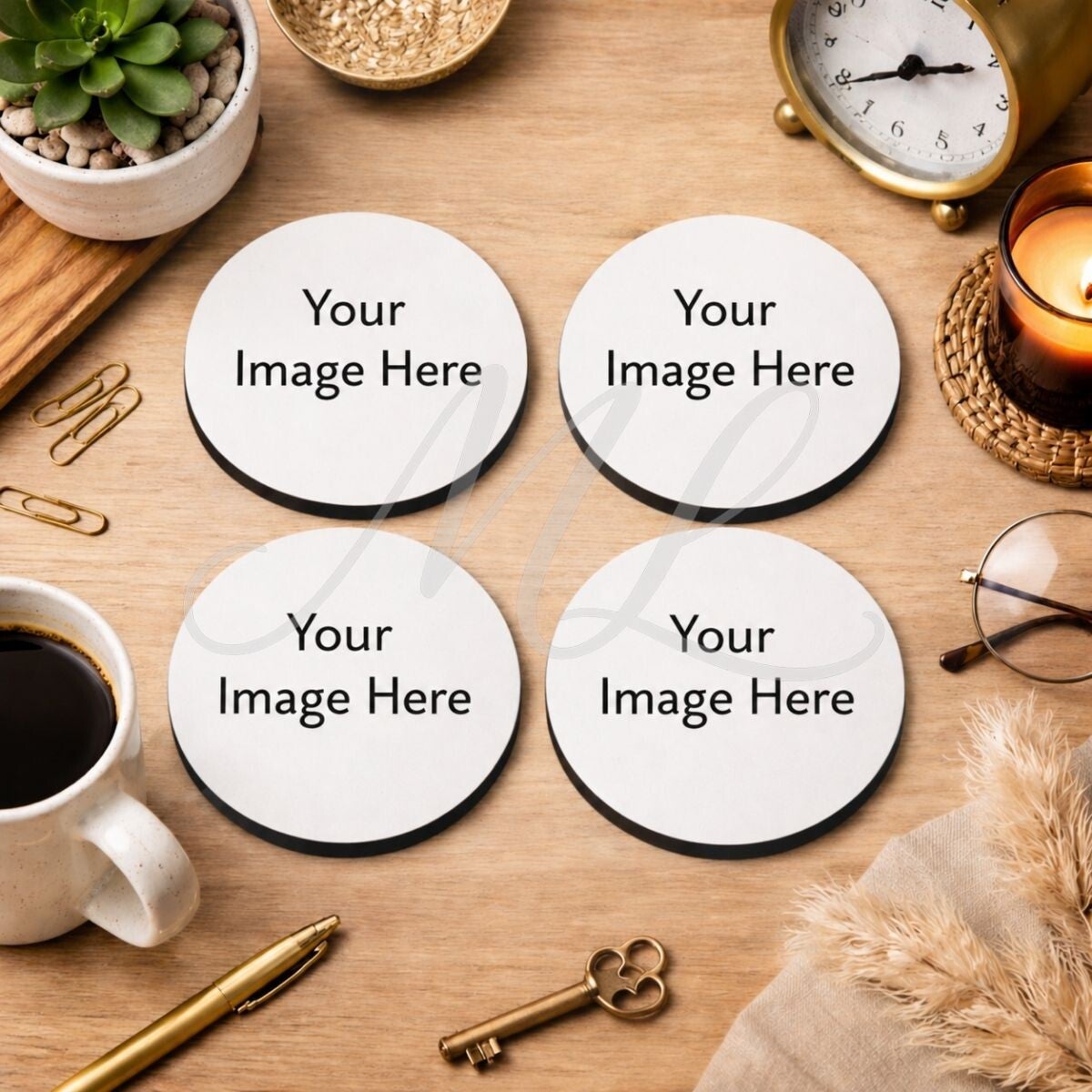 Home Coasters - Rubber (Circle) 4pk