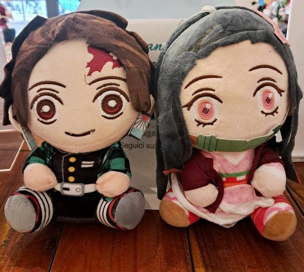 Peluche Tanjiro & Nezuko 20cm - Demon Slayer