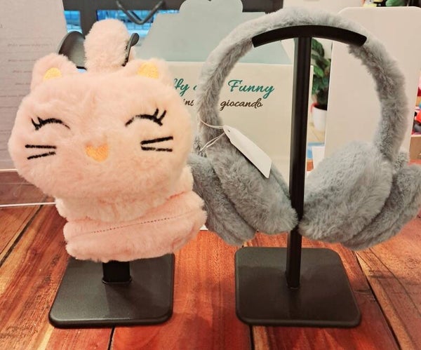 Cuffie peluche gattini