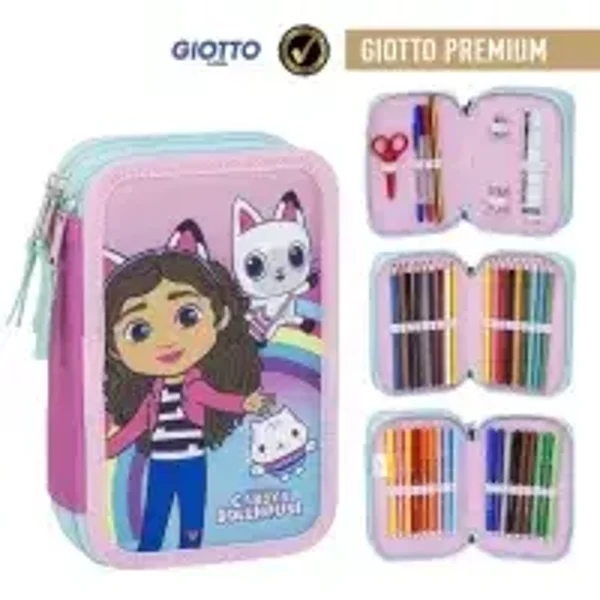 Gabby's DollHouse - astuccio 3 livelli completo GIOTTO