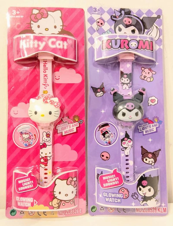Hello Kitty & Kuromi - orologi con luci e suoni