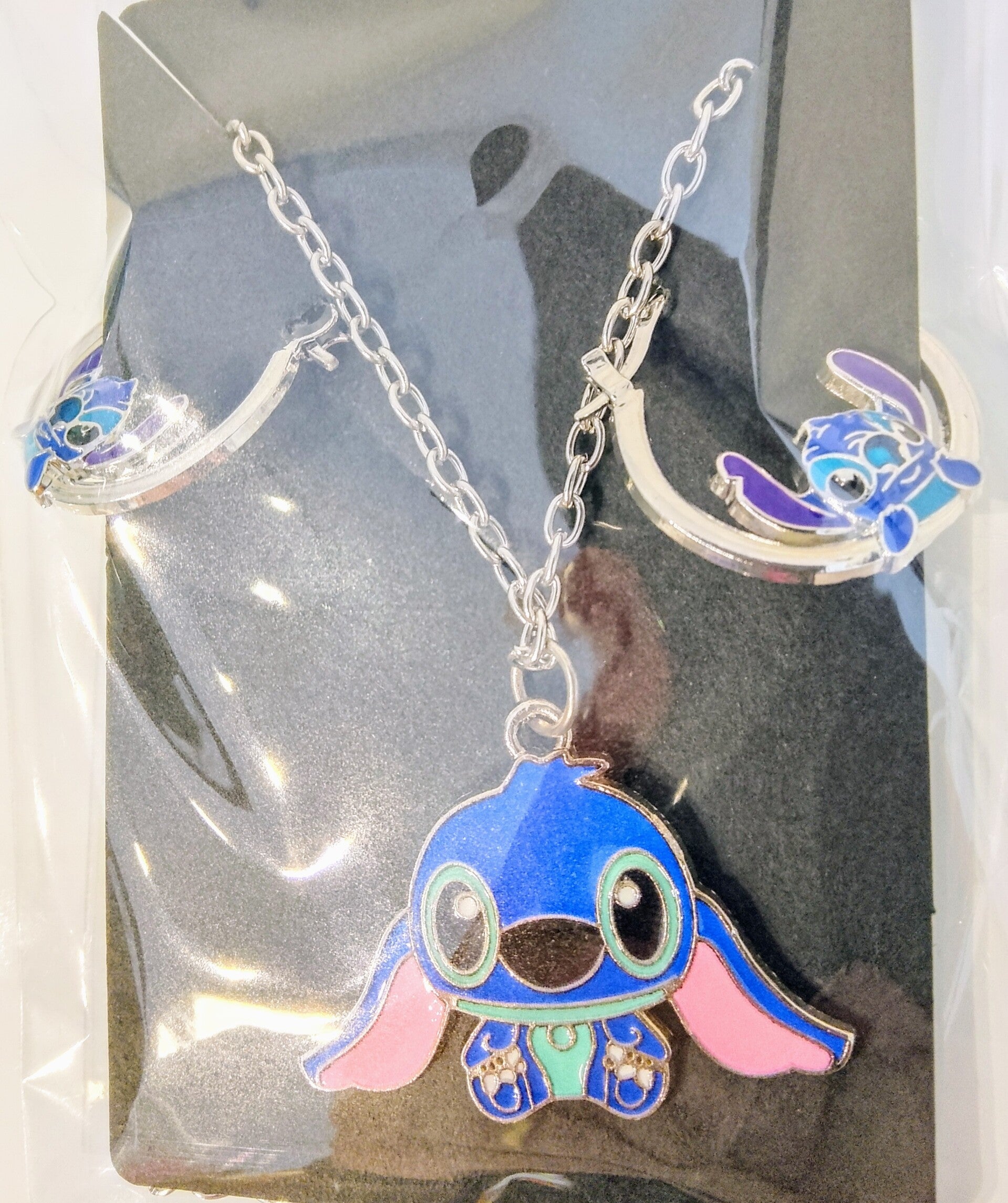 Stitch - Set collana + orecchini