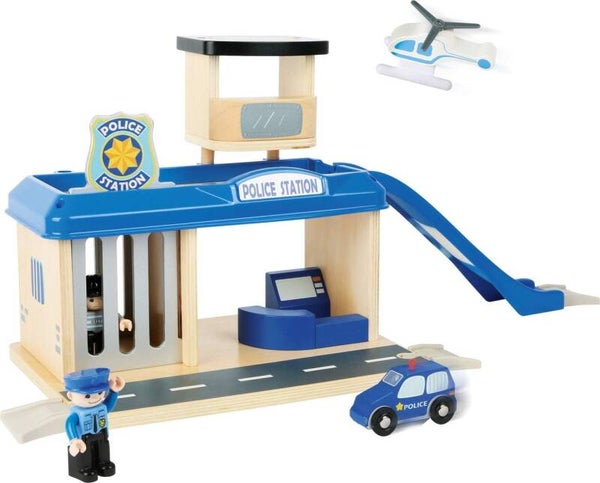 Small Foot La Stazione di Polizia World, Lavorata in Legno...