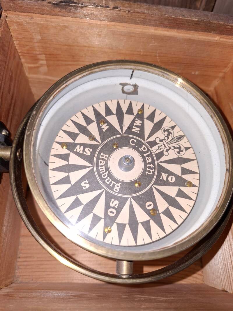 Compas à pointe séche C. Plath 19 éme 