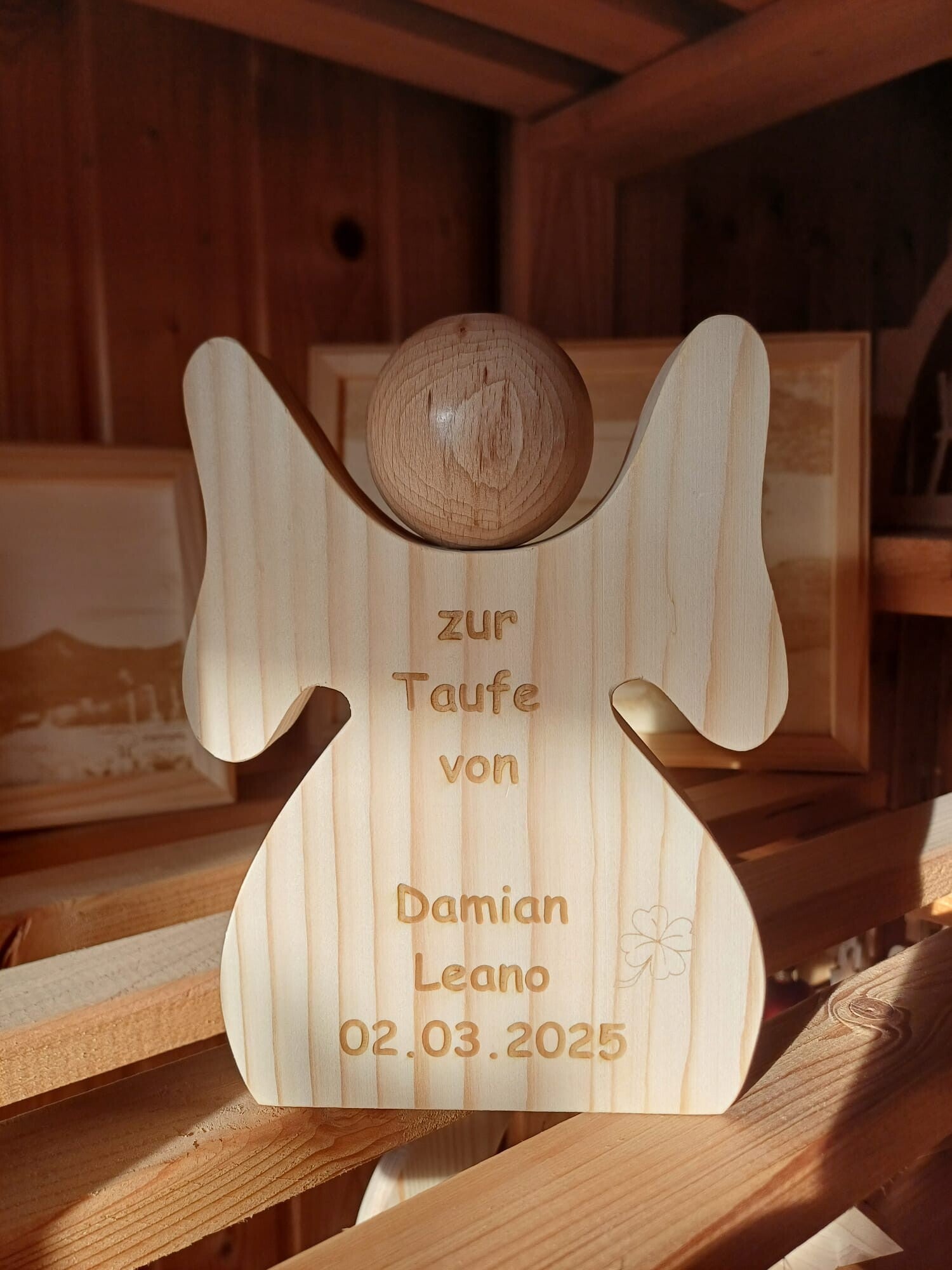 Schutzengel mit Wunschgravur
