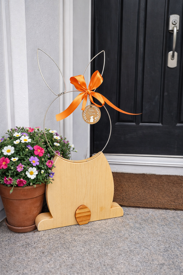 Osterhase aus Holz & Metall 🐰🧡