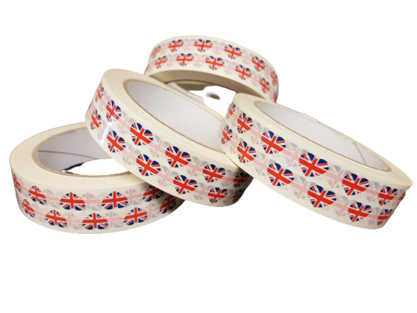 Union Jack print Tape, 25 mm x 66 mtr