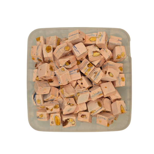 Soft Nougat Cranberry mini cubes