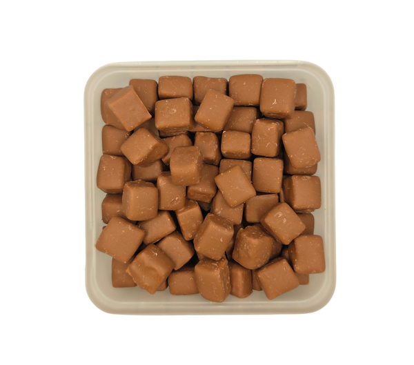 Vanille Fudge in melkchocolade mini cubes