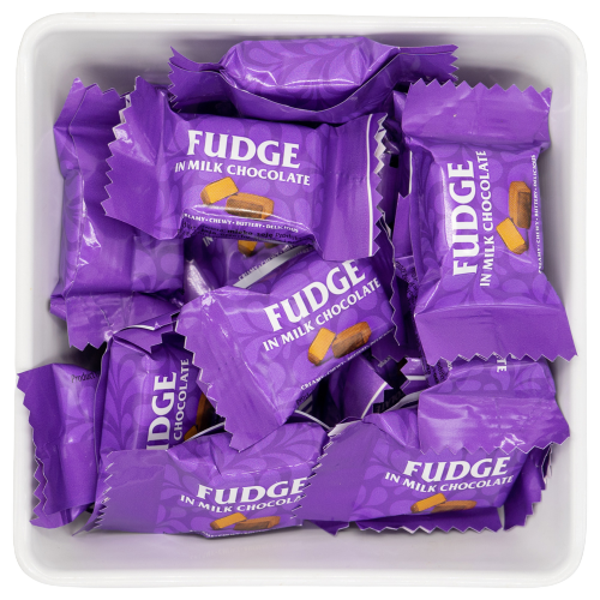Fudge in Melkchocolade wikkels