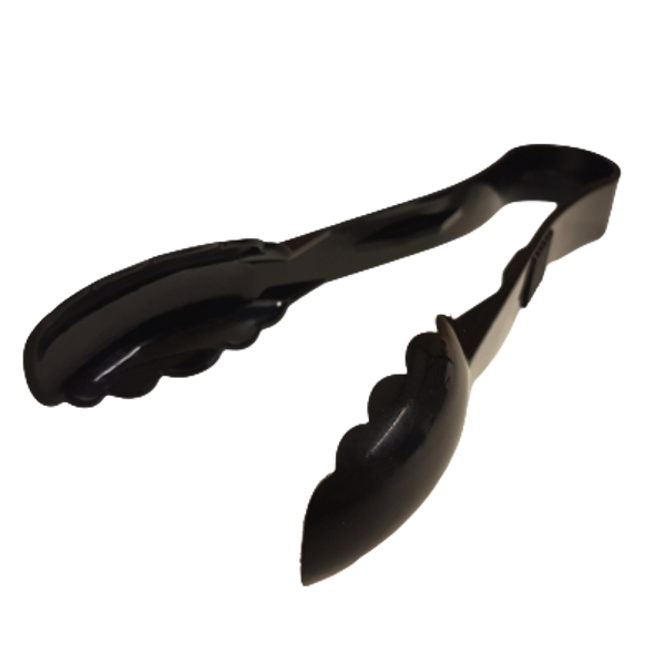 Serveertang poly 23 cm zwart