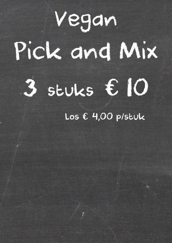 Prijskaart Vegan Pick & Mix € 4,00 - € 10,00