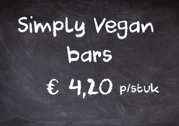 Prijskaart Simply Vegan bars