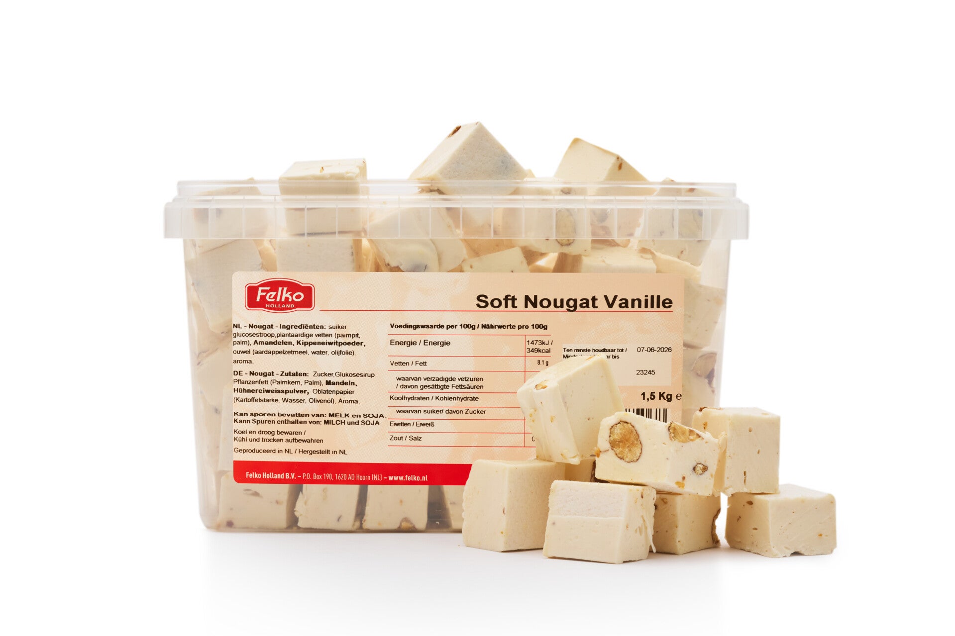 Soft Nougat Vanille mini cubes