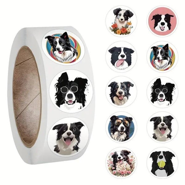 500 pc Border Collie Stickers